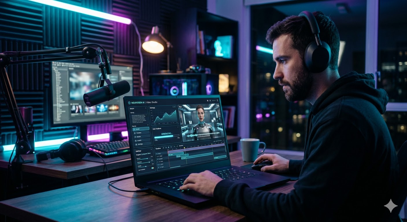 Synthesia AI video generator creating professional videos without camera in 2026